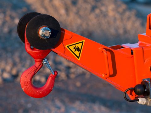 Tryb haka wysięgnika lub wyciągarki